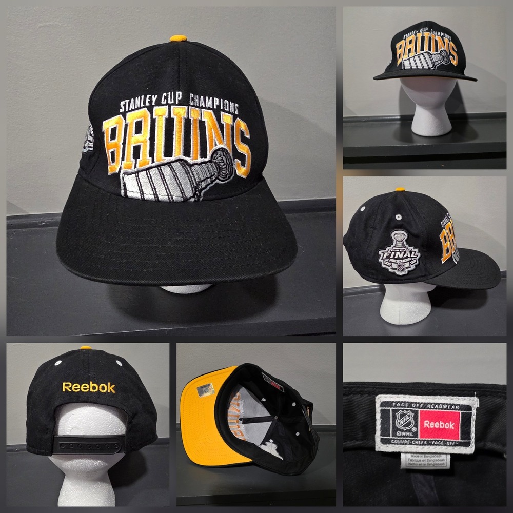 Boston Bruins 2011 Hat Cap Snap Back Mens One Size NHL Hockey Stanley Cup Reebok